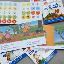 Lachilly 12Book/Set Phonics Fun!: Includes 12 Mini-Books Featuring Short And Long Vowel Sounds Paperback, Children Bedtime English Reading Book,I Can Read Phonics Pocket Book