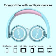 Wired Stereo Foldable-3.5mm Adjustable On-Ear Headphones  School/Phones/Travel/Plane (Green)