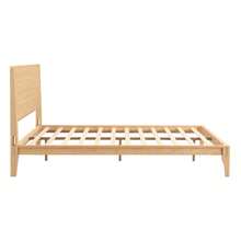 MERAX Mid-Century Modern Queen Size 12 Inch Bamboo Wood Platform Bed With Wood Slat Support, No Box Spring Needed, Easy Assembly,Natural - Natural-Queen Size - View 7
