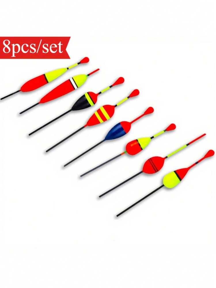 8pcs/Set 30g Fishing Floats Bobbers Float Plastic Float Slip Bobbers - Multicolor - View 1