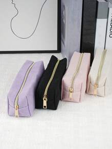 1 Astuccio - Astuccio portapenne durevole con cerniera, organizer per cancelleria per forniture scolastiche, borsa per penne per ufficio e uso domestico, articoli di cancelleria per il ritorno a scuola