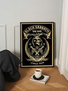 1 PIEZA Póster retro de concierto de la banda, impresión en lienzo, obra de arte para amantes de la música, decoración de pared, arte musical vintage, decoración de pared para dormitorio, sala de estar u oficina, sin marco