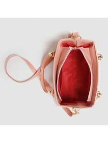 Lorena Traditional Women's Handbag With Hand And Crossbody Strap - Màu Hồng baby - Xem 3
