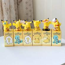 pokemon 1pc Cute And Funny Pokémon Pikachu Surprise Blind Box Ornaments Six Random Shapes With Special Decorations, Full Of Surprises Back To School Season Products Teacher Rewards Student Rewards Christmas, Valentine's Day, Father's Day, Mother's Day, Teacher's Day, Halloween, Easter, National Day, Children's Day, Women's Day Birthday Gifts Pokémon Theme Parties Daily Decoration (The Doll Has Some Defects, Mind Carefully)