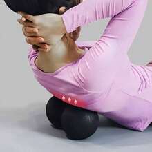 8cm*16cm Fitness Massage Ball With Dual Long Handles, Suitable For Deep Tissue Massage, Trigger Point Massage, Can Be Used On Back, Spine And Shoulders - Multicolor - View 3