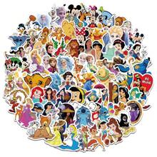 Disney 100pcs Disney Cute Character Cartoon Movie Graffiti Stickers Decorate Phones, Computers, Water Cups And Helmets A Special And Creative Gift