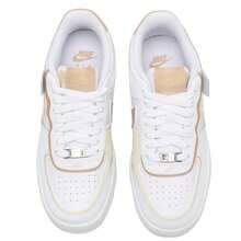 Nike Zapatillas de mujer AF1 SHADOW, cómodas y livianas, calzado deportivo casual DZ1847-111 - Blanco/Efedra/Dorado del equipo/Blanco/Plata metalizado - Ver 4