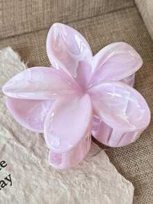 3 件优雅优质扎染大理石花纹花卉设计爪夹，适合女士日常、学校、通勤、女士、派对、约会、街头服饰、时尚高端发饰发夹发夹发夹发夹 - 彩色 - 查看 7