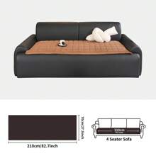 1pc Minimalist Solid Color Plaid Striped Design Sofa Slipcover, Comfortable For Sitting Or Lounging, Suitable For 2-Seater, 3-Seater, 4-Seater And Modular Sofas, All Season Use Chair Office Chair Chair Cushion Cushion Seat Cushion