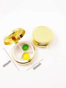 Portable Pill Case, Multi-Functional Moisture-Proof Travel Medicine Box, Suitable For Wallet And Pocket, Cute Metal Pill Organizer Box For Vitamins, Fish Oil And Supplements