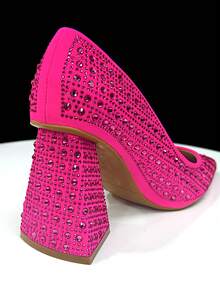 Venus Chan 2025 Luxury Italian Design Women's Party Heels And Matching Handbag Set - Perfect For African Weddings And Special Occasions - Fuchsia - View 7