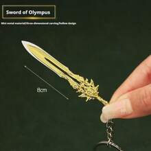 2025战神5武器周边6cm奎耶托斯利维坦斧混沌之刃迷你武器金属模型吊坠-生日礼物-礼物 - 彩色 - 查看 18