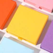 1 pieza Caja de joyas personalizada con logotipo, caja de joyas de viaje pequeña, caja de regalo personalizada para empresa, caja de almacenamiento de joyas con cajón de unicolor, caja expositora de joyas
