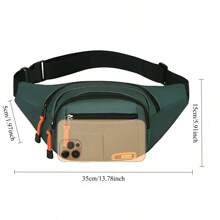 Oxford Waterproof Mobile Waist Bag For Men Multifunctional Large Capacity Fanny Pack Wear-Resistant