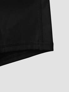 Casual Sports Ruched Design Shorts, New Summer Collection, Joggers,Gym - Black - View 7