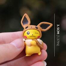 pokemon 2/4/8 Stücke sortierte Miniatur Cartoon Figuren: Taschenmonster Figürchen, Heimdekoration, Auto Innenausstattung Zubehör, Büro Schreibtisch Spielzeug, Blind Box Geschenke (zufällige Stile, gleiche Wahrscheinlichkeit)
