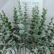 DIY Decoración con Eucalipto, Decoración para interiores y exteriores, Crea una atmósfera verde, Ramo personalizado único, Flores artificiales, Plantas exteriores resistentes a los rayos UV, Vegetación para decoración del hogar, jardín, fiestas y bodas, Ramo de novia