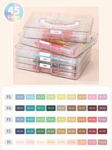 Languo 168-Piece Colored Pens Set With 162 Vibrant Colors & Premium Organizer Case - 0.6mm Fine Tip Art Markers For Journaling, Bullet Writing, Scrapbooking, School, Office