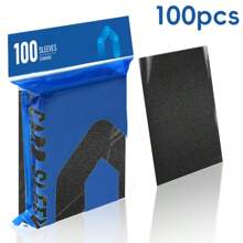 100 Stück/Set Kartenhüllen 66*91mm, Standardgröße Kartenhüllen (66x91mm), ideal für 63*88mm Spielkarten, Sammelkarten, MTG, PTCG Standardspielkarten (5 Farben)