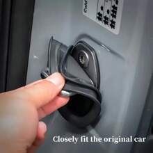 4 Pieces Of Silicone Car Door Lock Protection Sleeves, Rust Proof And Noise Reducing Interior Accessories, Suitable For All Car Models, Durable And Quiet Car Interior Accessories