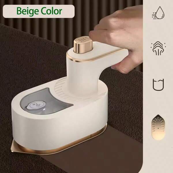 Portable, Fast Heating, 180° Foldable Design, Dual Steam And Press Functions, 12V/220V Power, US Plug - Ideal For Home And College Use, Efficient Steamer | Stylish Design | Durable Iron,White.Cozy Christmas Gifts That Steal Hearts.