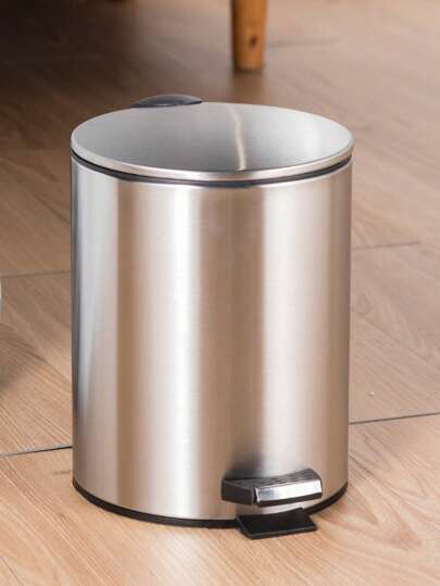 Stainless Steel 3/5L High-Quality And Durable Rectangular Pedal Bin, Bedroom Stylish Step-On Trash Can Bathroom Garbage Can