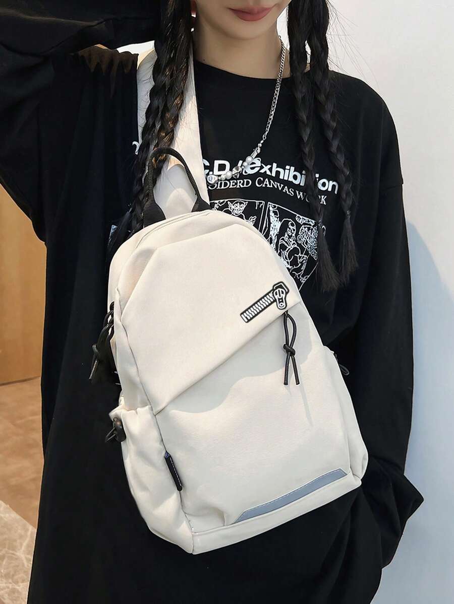 Myco 1pc Unisex Fashion Chest Bag Shoulder Bag Large Capacity Outdoor Sports Phone Pouch