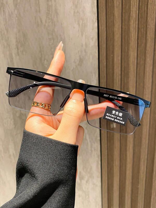 1 pieza Gafas de moda unisex que cambian de color, estilo para conducir y deportes al aire libre, de vuelta al colegio, look escolar de moda preppy