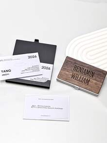 Customized Business Card Boxes Business Gifts For Men And Women Business Card Boxes Suitable For Daily Use Can Be Given To Friends Family Or Partners Wallet Mini Wallet Purse Wallet School Supplies Wallet - Multicolor - View 5