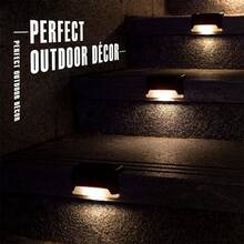 16 Pack Fence Post Solar Lights For Patio Pool Stairs Step And Pathway, Weatherproof LED Deck Lights Solar Powered Outdoor Lights