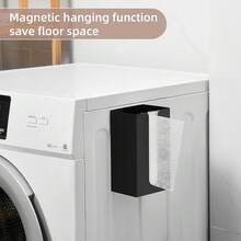 New-  Magnetic Dryer Sheet Holder For Laundry Room,Dryer Sheet Container,Iron Dryer Sheet Dispenser For Laundry Storage And Anizition, Wall Dryer Sheet Box,Fabric Sheet Holder,Black - Black - View 6