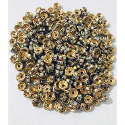 Entremeio de Strass para Pulseira  6 mm  (20 unidades)