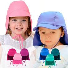 Kids' UV 50+ Sun Protection Legendary Adjustable Cap - Beach/Pool Summer Hat For Boys And Girls - Màu tím - Xem 8