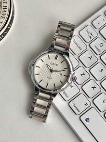 1pc Fashion Men Quartz Watchs, Stainless Steel Multi-Function Date Chronograph Watch, Wristwatches Suitable For Business Occasions - MEN - View 10