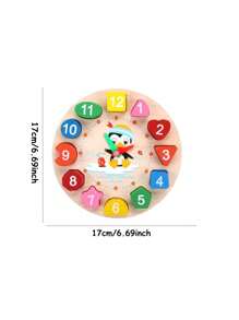 1PC Wooden Children's Educational And Fun Toys, Suitable For Children Aged 3 To 6. Rainbow Tower, Rainbow Column, Stacking Toys, Early Childhood Education, Color And Quantity Recognition, Caterpillar And Clock Toys To Exercise Children's Hand-Eye Coordination
