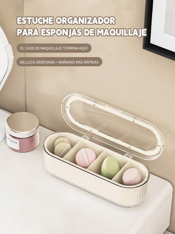 Caja de almacenamiento cosmético de escritorio grande, gran capacidad, acrílico, armario de escritorio, decoración de la habitación