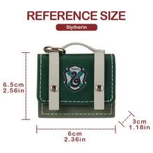 Miniso Harry Potter Series Preppy Leather Headphone Bag Slytherin Pro Anime Girly Heart Cute Backpack Earphone Case Portable Headphone Protection Bag - -green - View 7