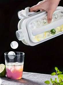 1 Stück/1 Packung Outdoor Eiswürfelbereiter, Sommer Eiswürfelbereiter, Eiswürfelform Wasserflasche, Tragbare Outdoor Wasserflasche, Weiß/Rosa/Grau Eiswürfelbereiter, Wasserflasche, Multifunktional, Geeignet für Eisherstellung, Outdoor, Grillfeste, Partys, Kurztrips, Picknicks