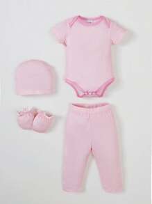 Conjunto de 20 piezas para verano, set multipieza para recién nacidos, adecuado para bebés elegantes y lindos, conjunto de verano de ropa de bebé. La tela es suave y cómoda, adecuada para regalos de set de recién nacidos.