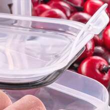 Pote Hermetico 500ml Transparente Escorredor Frutas 2un - Branco - Visão 6