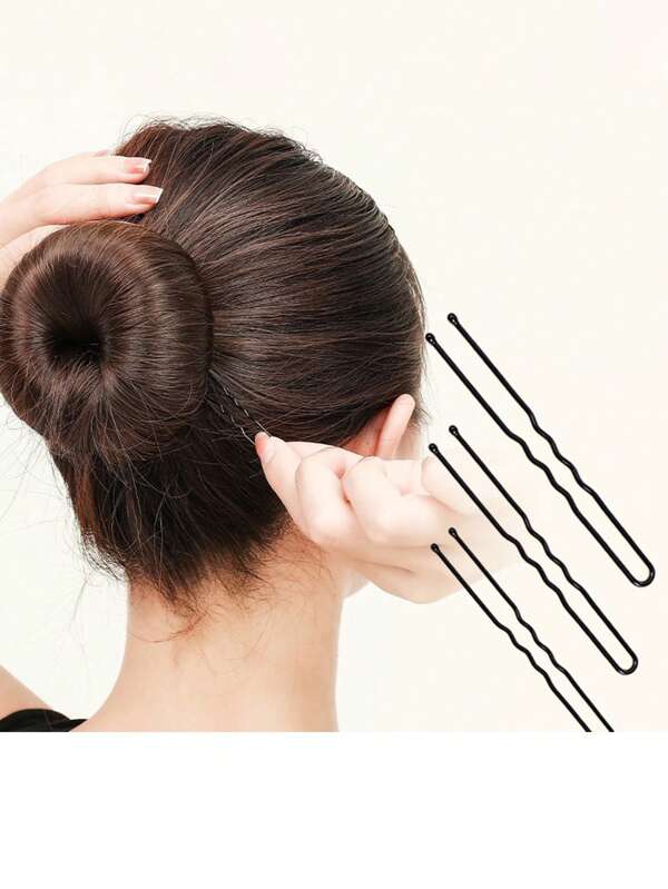 150 pièces/100 pièces/20 pièces Épingle à cheveux simple, élégante et pratique en alliage de 5 cm/6 cm/7 cm de long, en métal noir. Convient pour les trajets quotidiens, les vacances, la décoration de chevelure, les bains, les tenues de sport des femmes. Pince à cheveux, barrette à cheveux, accessoire de cheveux