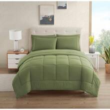JIANGTAO-Dorm Room Essentials College Bedding Comforter Set 5 Piece Twin XL Size Bed In A Bag For College Students Boys And Girls, Twin XL, Navy Blue - 綠色 - 查看 1