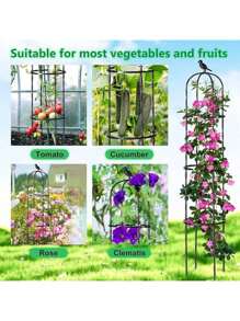 Adjustable Garden Trellis For Climbing Plants - Multifunctional Plastic Support Structure For Potted Flowers, Vines, And Vegetables - Indoor And Outdoor Plant Tower With Bird Decor