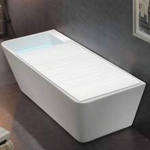 Folding PVC Bathtub Cover - Stylish, Space-Saving Design For Home & Spa, Keeps Tub Clean And Warm, Perfect For Relaxation And Storage Back To School