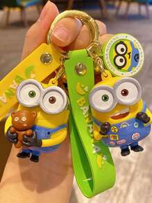 Minions Authentische Comic-Minions Schlüsselanhänger Anhänger, kreative Paar Auto Taschen, Figuren, Schlüsselanhänger, Anhänger und kleine Geschenke für Zimmer Dekoration, Schlafzimmer Dekoration, Heim Dekoration, Wand Dekoration, Schul Dekoration, Schul Überraschungen, Studenten Wohnheim Dekoration, Schulanfang