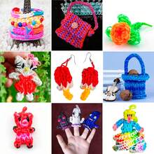 4370pcs Colorful Rubber Band Set, Suitable For Small Handicraft Enthusiasts, Family Gatherings Handmade, Ideal For Bracelets, Necklaces, Rings Crafting - With Box - Rubber Band Style 2 - View 11