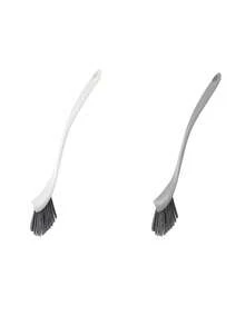 Cepillo multifuncional para la cocina, cepillo para esquinas, cepillo de limpieza, quitamanchas, cepillo de fregar platos antiadherente y aceite, cepillo de mango largo de cerdas suaves, cepillo con esponja - Multicolor - Ver 15