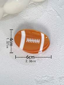 1 pièce/Noir Pinces à cheveux en forme de boule de billard 8, pinces à cheveux de basket-ball, de football, de rugby, de baseball. Pinces, barrettes, clips, attaches pour cheveux