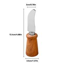 1/2 Stück vertikales Edelstahl Buttermesser mit Kunststoffgriff, multifunktionale mini Käse-Streichspatel, Käsemesser und -gabel, Brot, Toast, Marmelade Spatel, Backwerkzeug, geeignet für Küche und Restaurant Utensilien