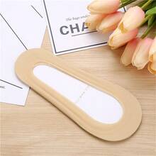 1/3/5双女式超低帮隐形防滑尼龙袜，适合平底乐福鞋和高跟鞋 - 彩色 - 查看 9